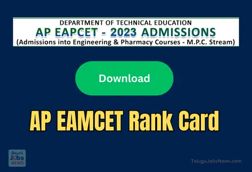 AP EAMCET Rank Card